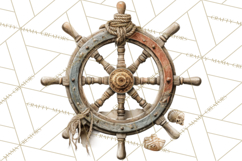 Rustic Nautical Lost Treasure Pirate Clipart PNG Product Image 3