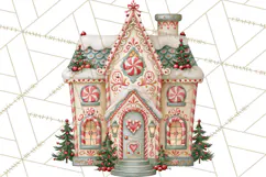 Vintage Christmas Decorative Elements PNG Clipart Product Image 2