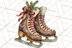 Vintage Christmas Decorative Elements PNG Clipart Product Image 2