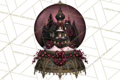 Victorian Gothic Christmas Clipart PNG, Gothic Christmas Product Image 3
