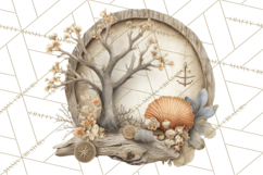 Rustic Nautical Lost Treasure Pirate Clipart PNG Product Image 2