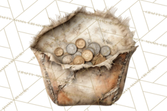 Rustic Nautical Lost Treasure Pirate Clipart PNG Product Image 4