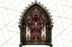 Victorian Gothic Christmas Clipart PNG, Gothic Christmas Product Image 5