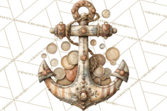 Rustic Nautical Lost Treasure Pirate Clipart PNG Product Image 5