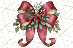 Vintage Christmas Decorative Elements PNG Clipart Product Image 3