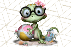 Colorful Beach Lizard Tropical Summer Clipart PNG Product Image 3