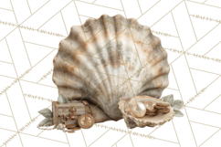 Rustic Nautical Lost Treasure Pirate Clipart PNG Product Image 4