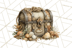 Rustic Nautical Lost Treasure Pirate Clipart PNG Product Image 2