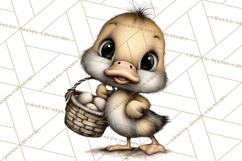 Western Easter Animals Clipart Cowboy Bunny Farm PNG Product Image 2