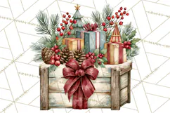 Vintage Christmas Decorative Elements PNG Clipart Product Image 4