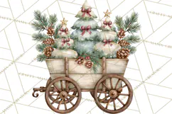 Vintage Christmas Decorative Elements PNG Clipart Product Image 5