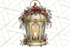 Vintage Christmas Decorative Elements PNG Clipart Product Image 3