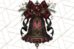 Victorian Gothic Christmas Clipart PNG, Gothic Christmas Product Image 3
