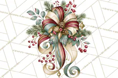 Vintage Christmas Decorative Elements PNG Clipart Product Image 3