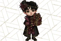 Victorian Gothic Christmas Clipart PNG, Gothic Christmas Product Image 4