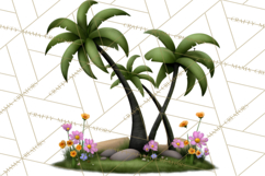 Colorful Beach Lizard Tropical Summer Clipart PNG Product Image 4