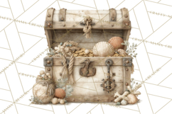 Rustic Nautical Lost Treasure Pirate Clipart PNG Product Image 4