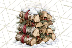 Snowman Christmas Market Clipart, Vintage Christmas Png Product Image 3
