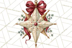 Vintage Christmas Decorative Elements PNG Clipart Product Image 4