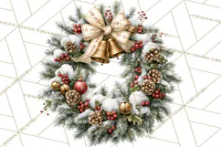 Snowman Christmas Market Clipart, Vintage Christmas Png Product Image 4