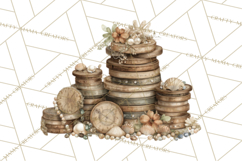 Rustic Nautical Lost Treasure Pirate Clipart PNG Product Image 3