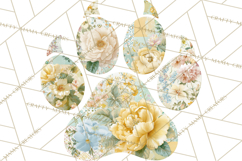 Quilted Patchwork Puppy Paw Prints Clipart, Colorful Dog PNG Product Image 3
