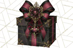Victorian Gothic Christmas Clipart PNG, Gothic Christmas Product Image 5