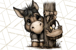 Western Easter Animals Clipart Cowboy Bunny Farm PNG Product Image 4