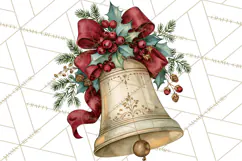 Vintage Christmas Decorative Elements PNG Clipart Product Image 2