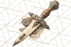 Rustic Nautical Lost Treasure Pirate Clipart PNG Product Image 5