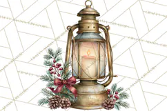 Vintage Christmas Decorative Elements PNG Clipart Product Image 3