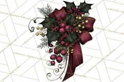 Victorian Gothic Christmas Clipart PNG, Gothic Christmas Product Image 2