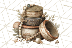 Rustic Nautical Lost Treasure Pirate Clipart PNG Product Image 5