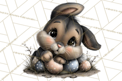 Western Easter Animals Clipart Cowboy Bunny Farm PNG Product Image 5
