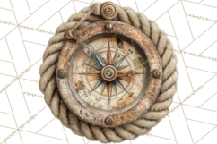 Rustic Nautical Lost Treasure Pirate Clipart PNG Product Image 5
