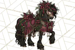 Victorian Gothic Christmas Clipart PNG, Gothic Christmas Product Image 3