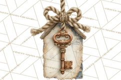 Rustic Nautical Lost Treasure Pirate Clipart PNG Product Image 3