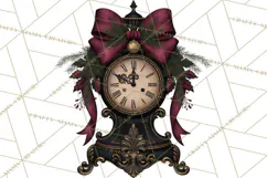 Victorian Gothic Christmas Clipart PNG, Gothic Christmas Product Image 5