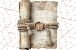 Rustic Nautical Lost Treasure Pirate Clipart PNG Product Image 2