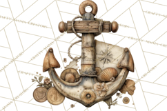 Rustic Nautical Lost Treasure Pirate Clipart PNG Product Image 4