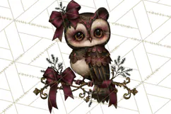 Victorian Gothic Christmas Clipart PNG, Gothic Christmas Product Image 5