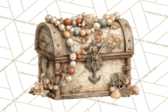 Rustic Nautical Lost Treasure Pirate Clipart PNG Product Image 2
