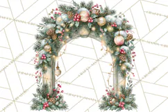 Vintage Christmas Decorative Elements PNG Clipart Product Image 3