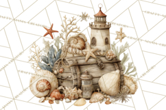 Rustic Nautical Lost Treasure Pirate Clipart PNG Product Image 4