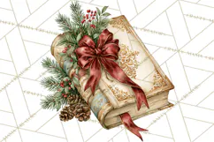 Vintage Christmas Decorative Elements PNG Clipart Product Image 5