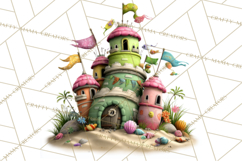 Colorful Beach Lizard Tropical Summer Clipart PNG Product Image 5