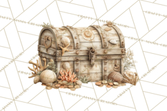 Rustic Nautical Lost Treasure Pirate Clipart PNG Product Image 2