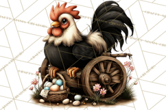 Western Easter Animals Clipart Cowboy Bunny Farm PNG Product Image 2