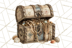 Rustic Nautical Lost Treasure Pirate Clipart PNG Product Image 3