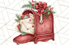 Vintage Christmas Decorative Elements PNG Clipart Product Image 4